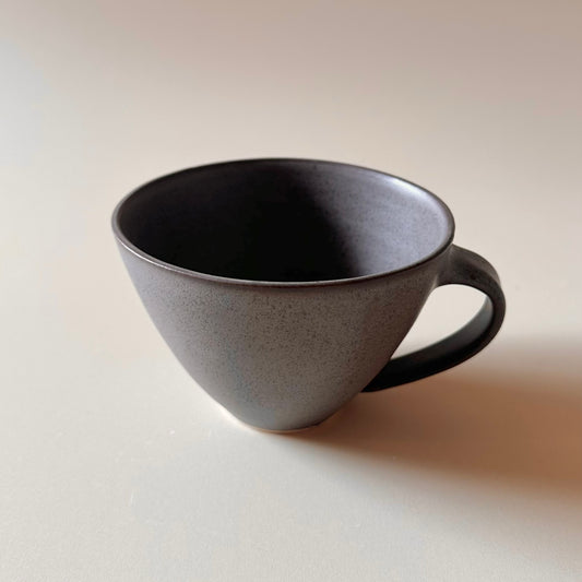 Kaffekopp Mjuk, mörk gråblå