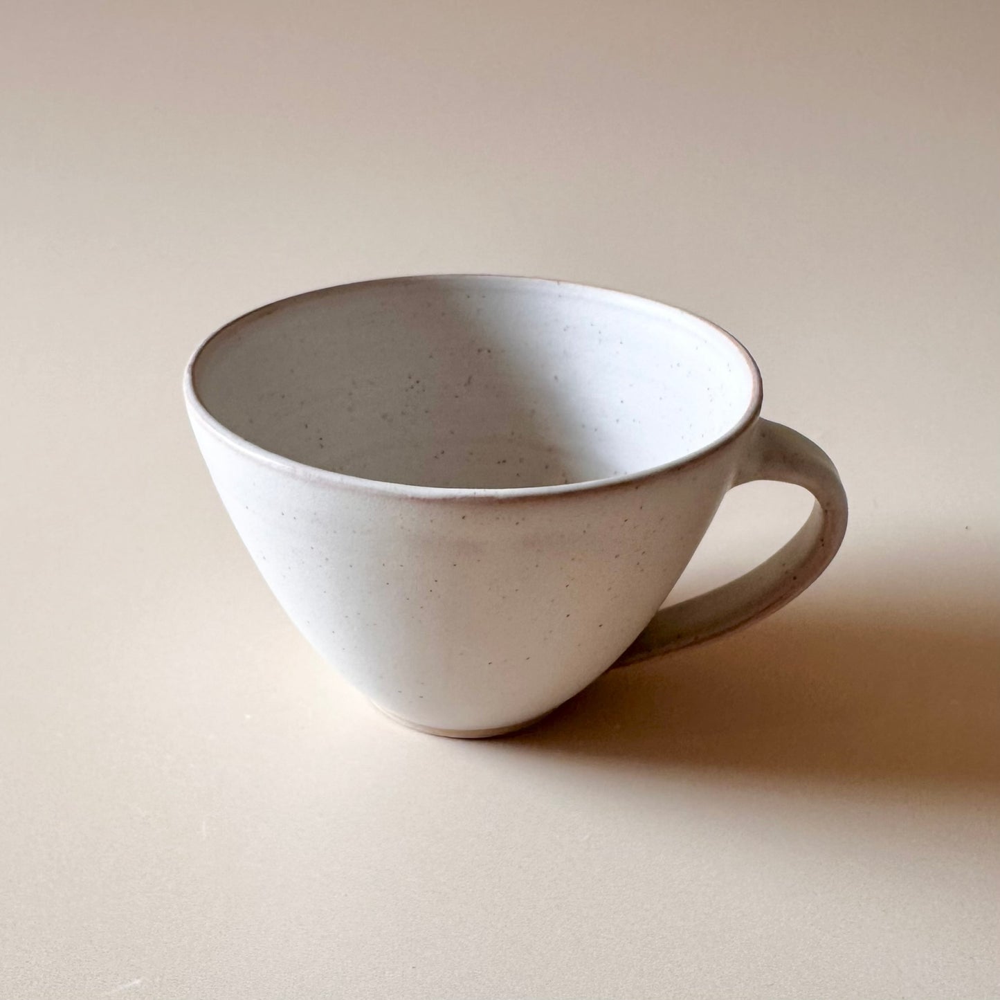 Kaffekopp Mjuk, naturvit