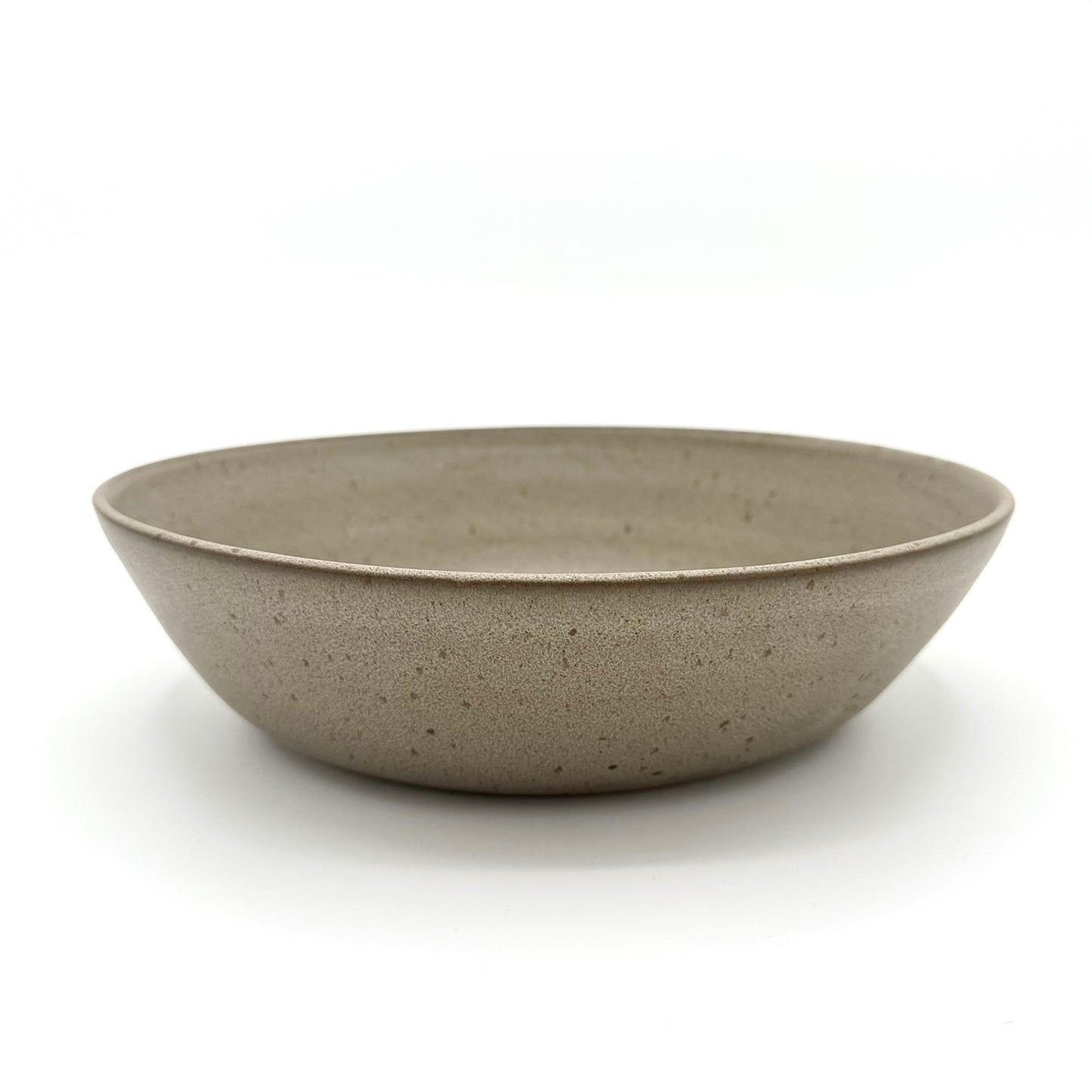 Serveringsskål Rund Stor, gråbrun