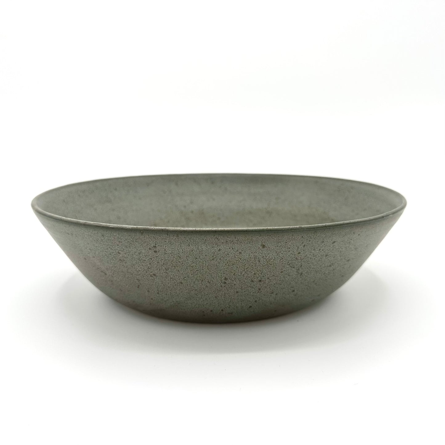 Serveringsskål Rund Stor, gröngrå