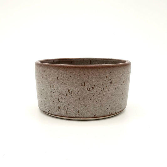 Dipp- eller kryddskål Rak, grå med lavaprickar