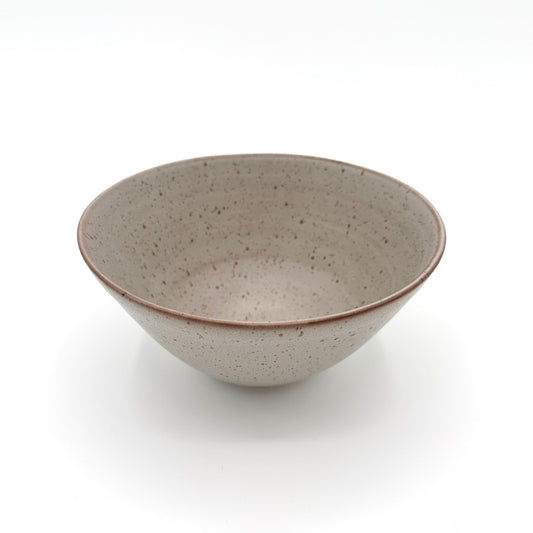 Serveringsskål Silhuett Liten, grå med lavaprickar