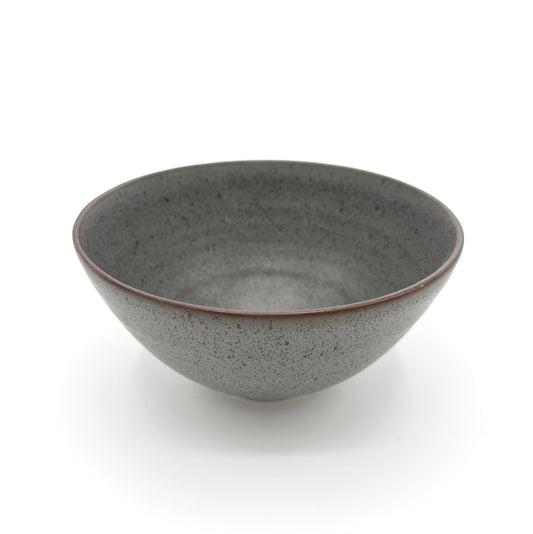 Serveringsskål Silhuett Liten, mörk gråblå med lavaprickar