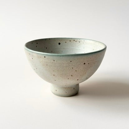 Serving Bowl Klack Small, pale light blue with lava dots